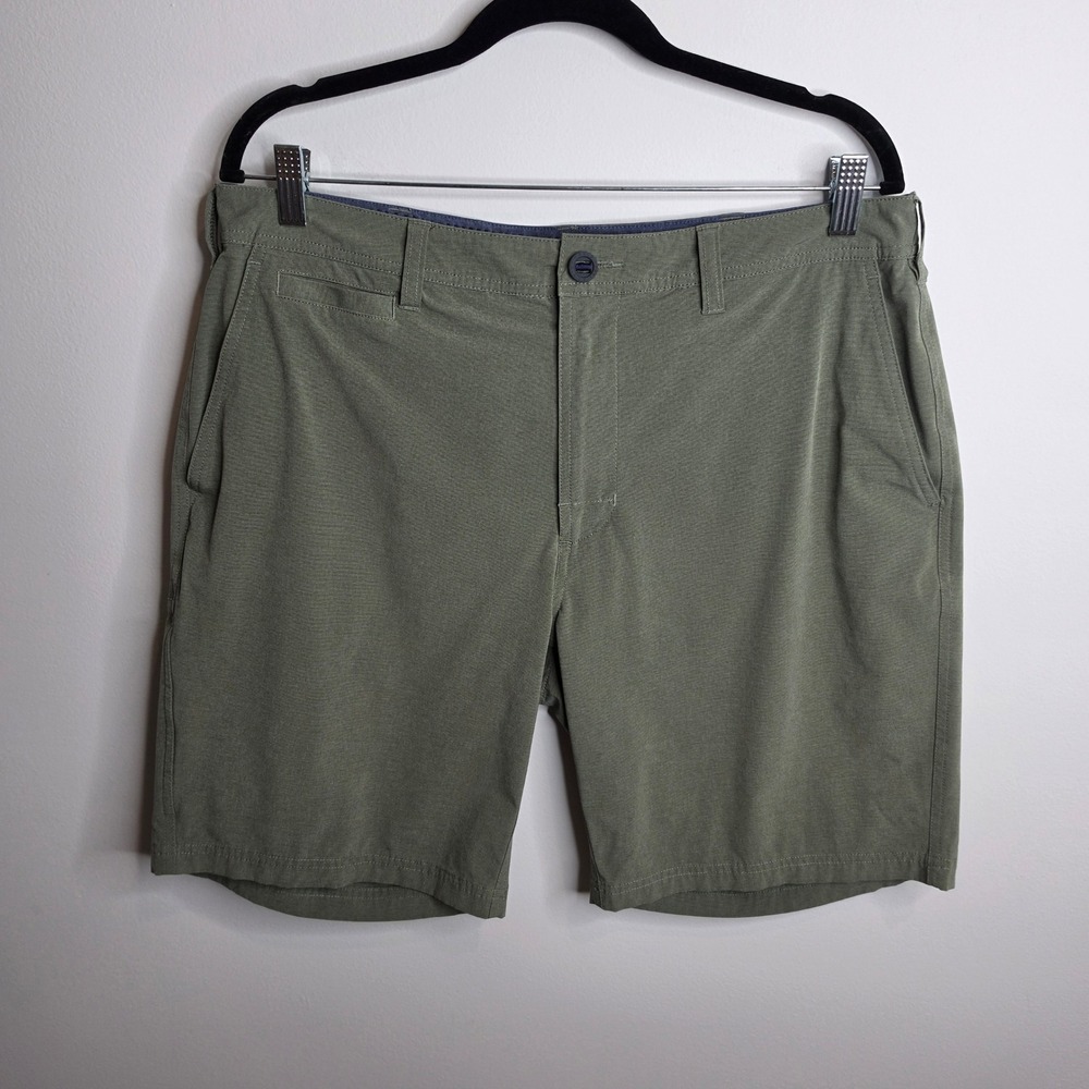 Orvis Tech Utility Shorts Mens 36 Green Hiking Outdoor Stretch